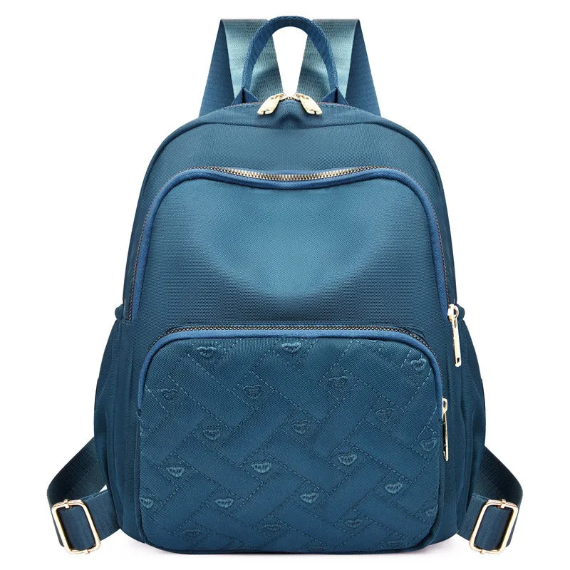 Lightweight Durable Casual Travel Hiking Women Girls Quilted Backpack Daypack