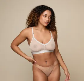 Luxe Mesh Triangle Bralette - Delicate