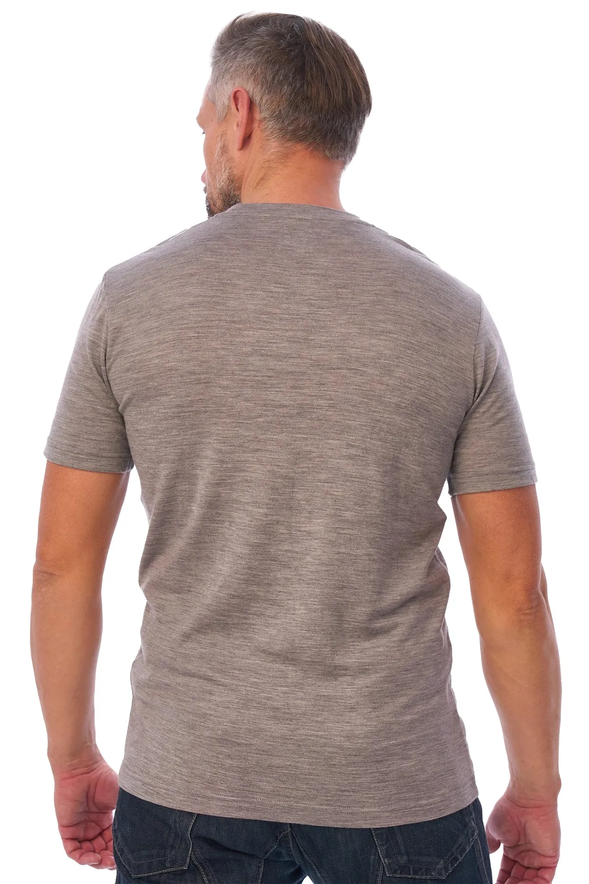Men's Merino Sport T-shirt Grey Melange