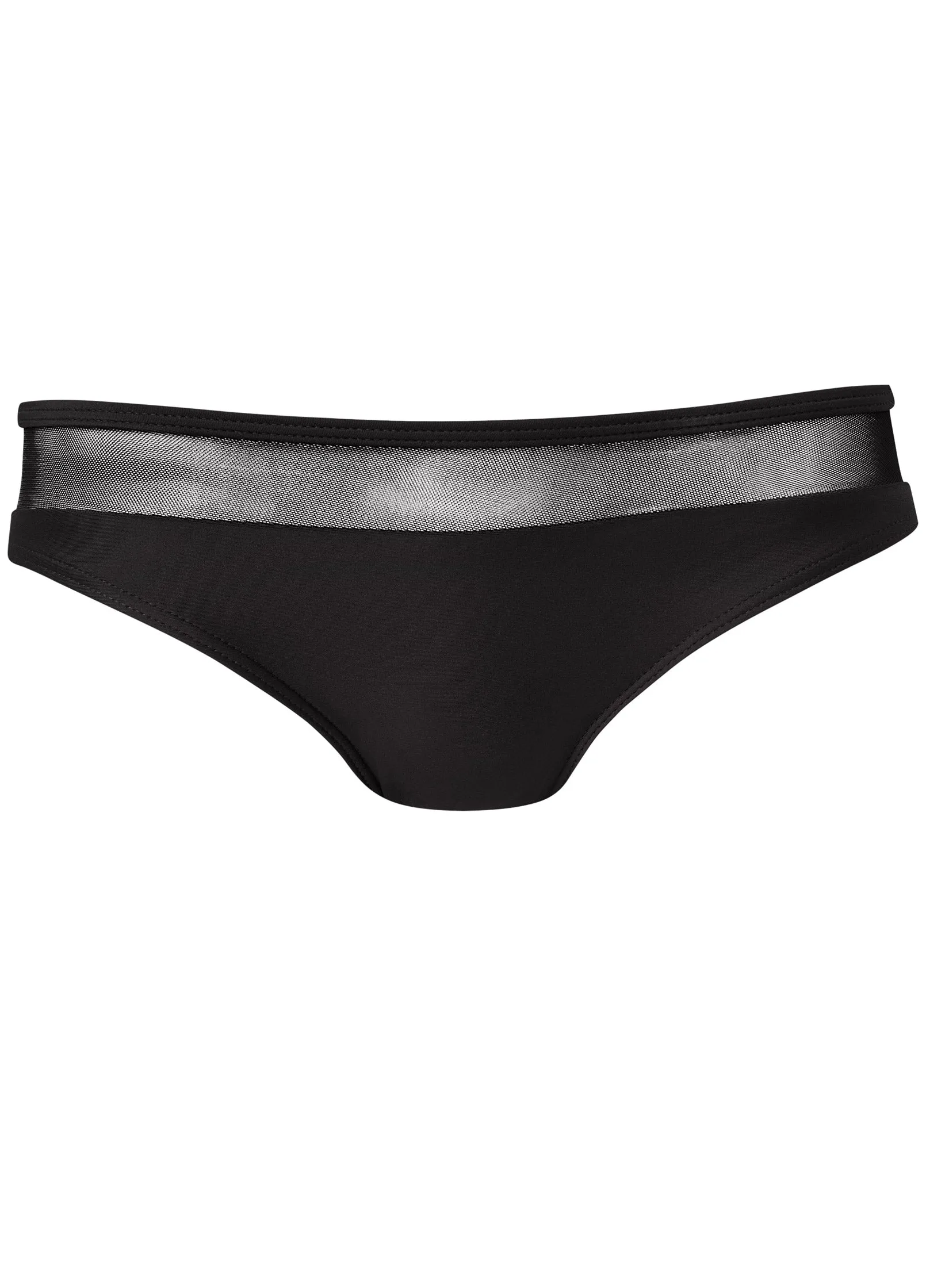 Mesh Band Low-Rise Bottom - Black Beauty
