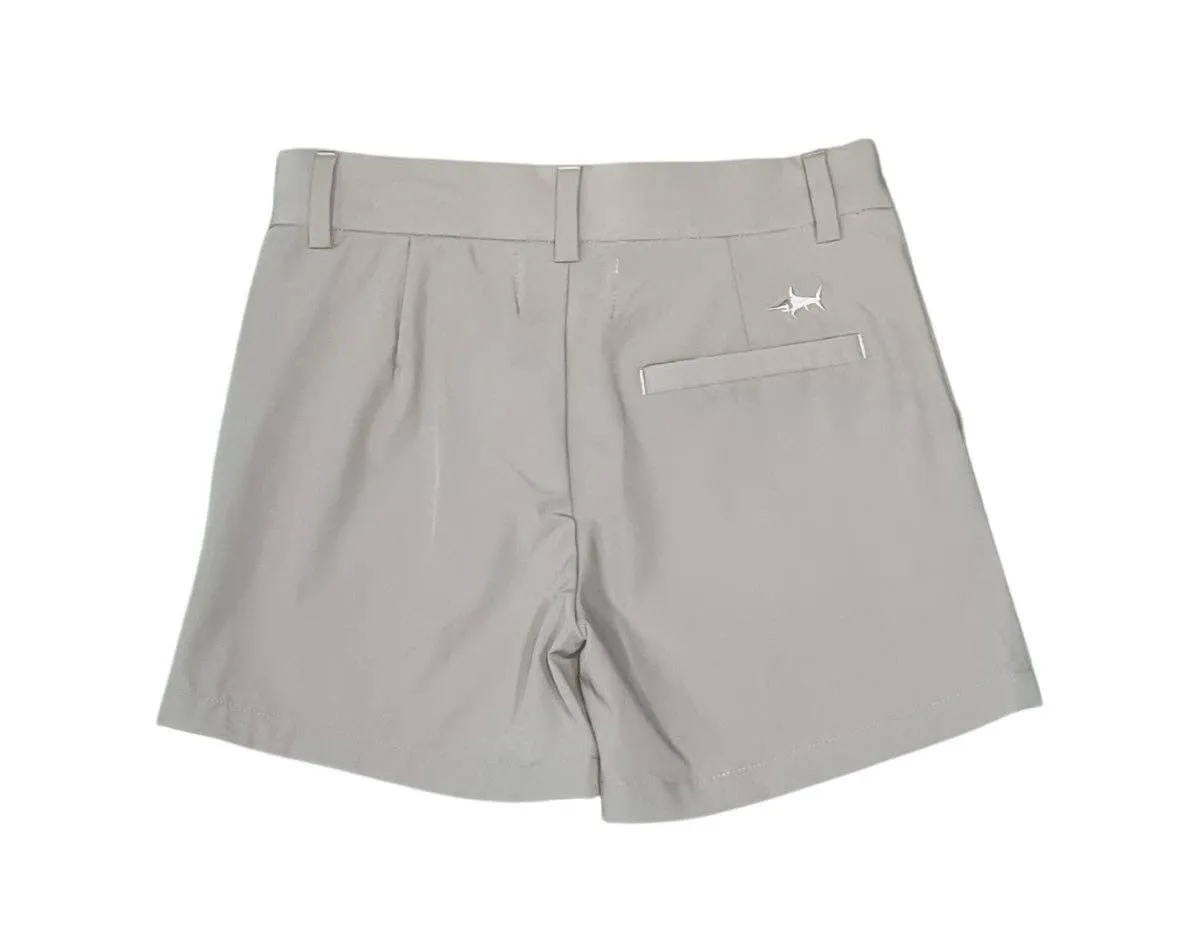 Palmer Performance Shorts for Toddlers | Grey Toddler Shorts by Saltwater Boys