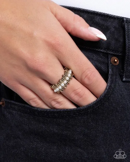 Paparazzi Ring ~ Pearly Provision
