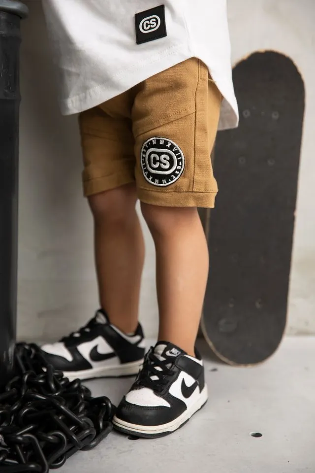 Parker CS Denim Pocket Shorts - Tan
