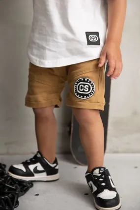 Parker CS Denim Pocket Shorts - Tan
