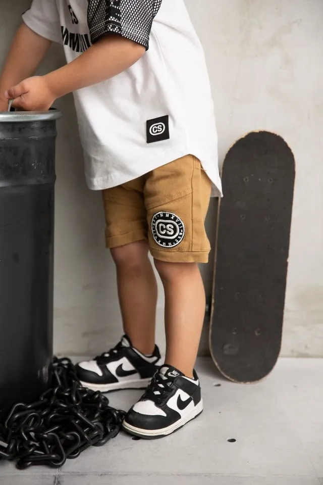 Parker CS Denim Pocket Shorts - Tan
