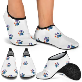Paw Prints Aqua Shoes