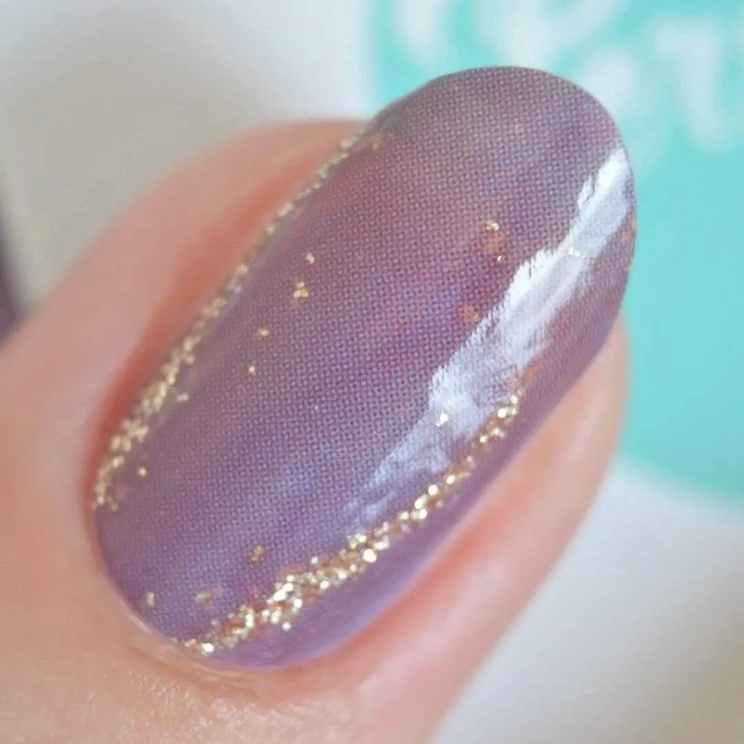 Pebble | Purple Marble Nail Polish Wrap