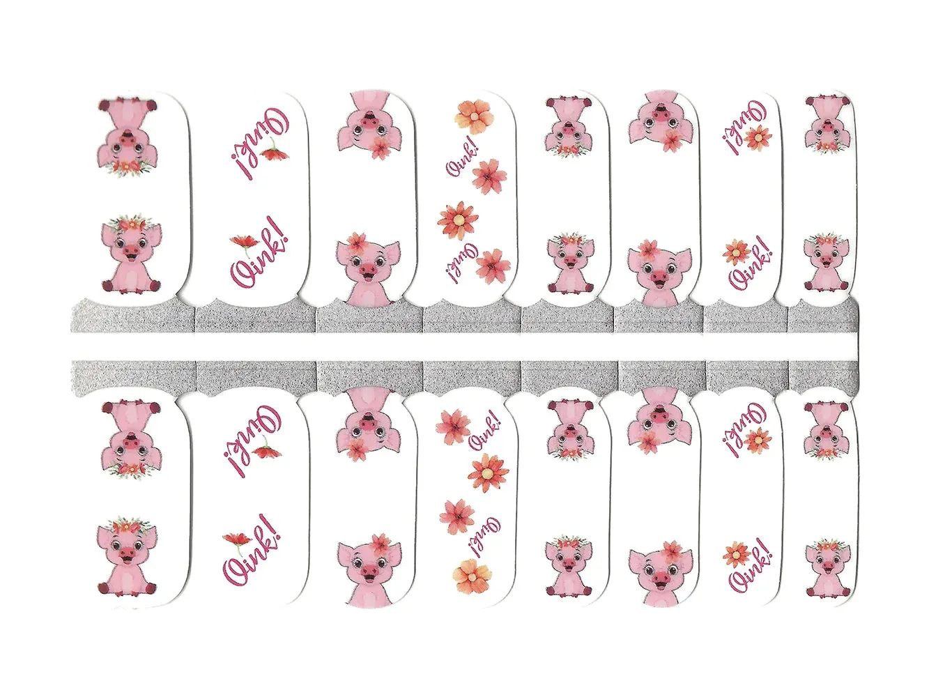 Pink Little Piglets - Nail Wrap Set