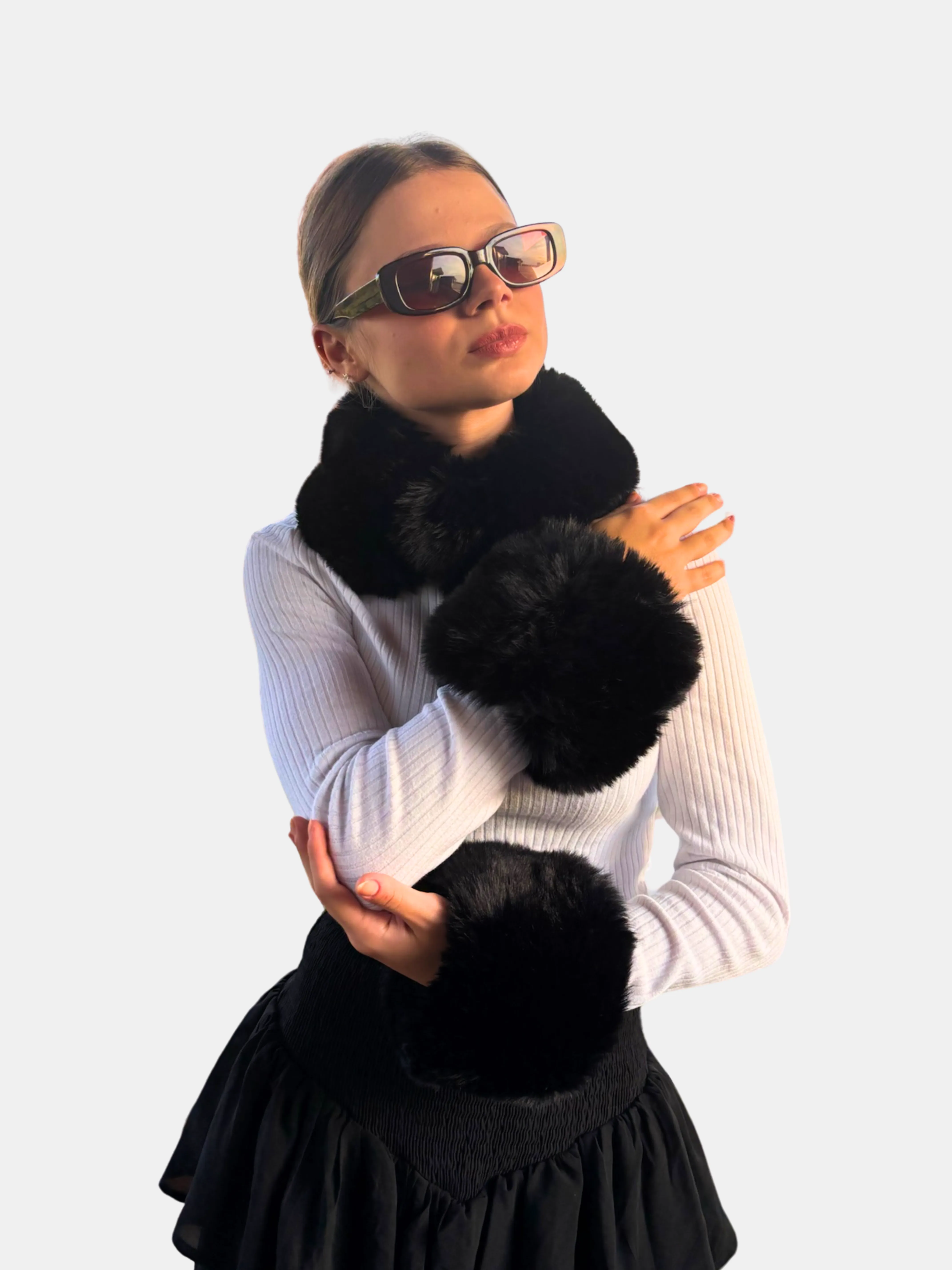 Rachel Fur Magnetic Clasp Scarf