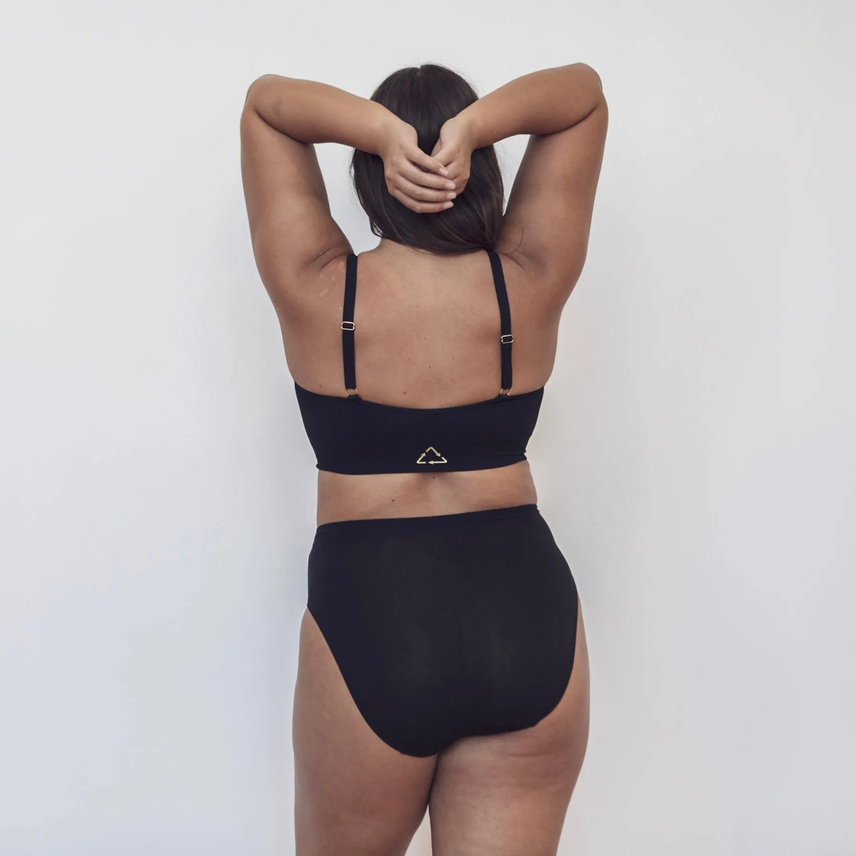 Recycled Wireless Bra A-D - Black
