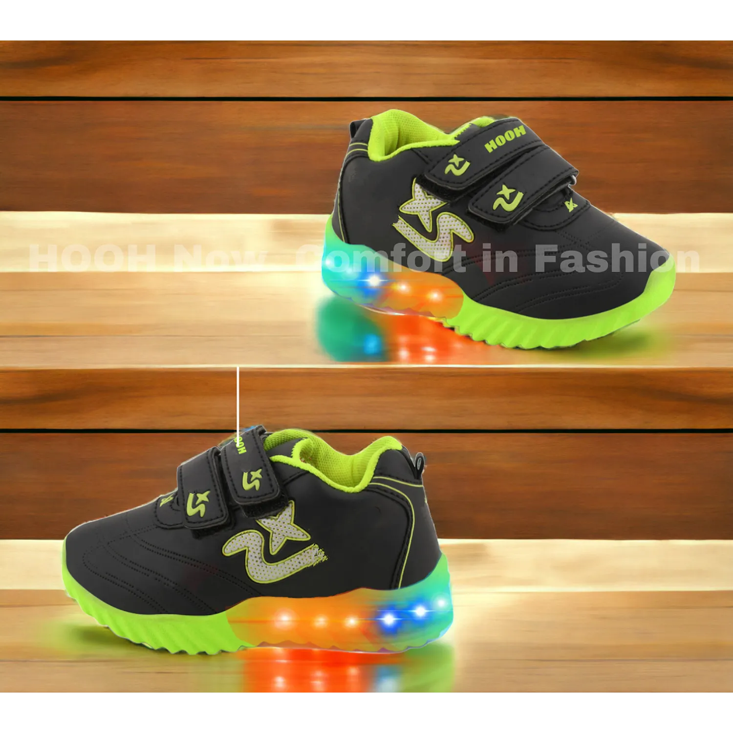 Red Colored Kid’s Unisex LED Shoes