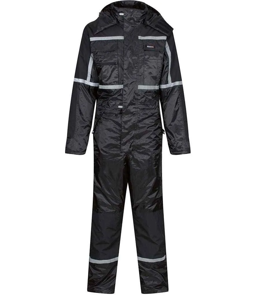 Regatta Pro Waterproof Insulated Coverall | Black
