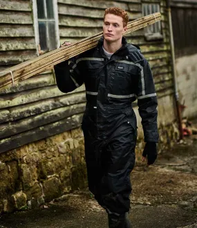 Regatta Pro Waterproof Insulated Coverall | Black