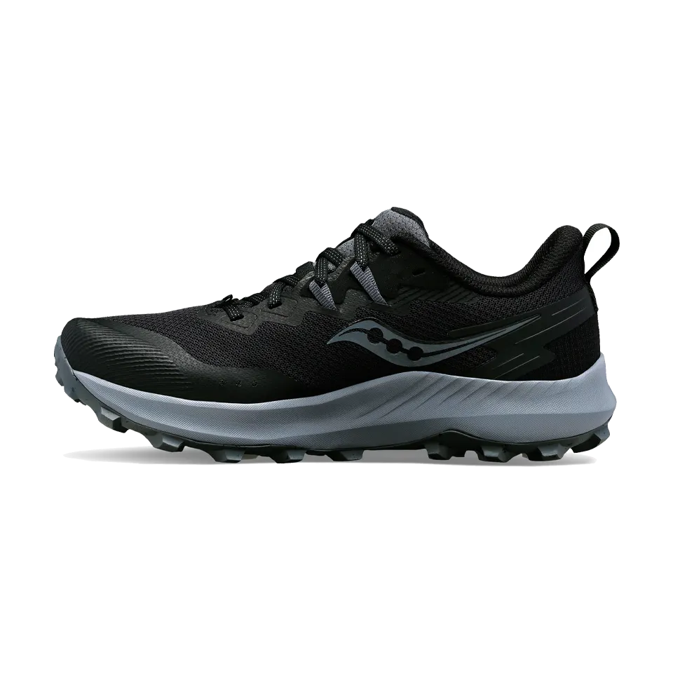 Saucony Women's Peregrine 14 Wide Black/Carbon