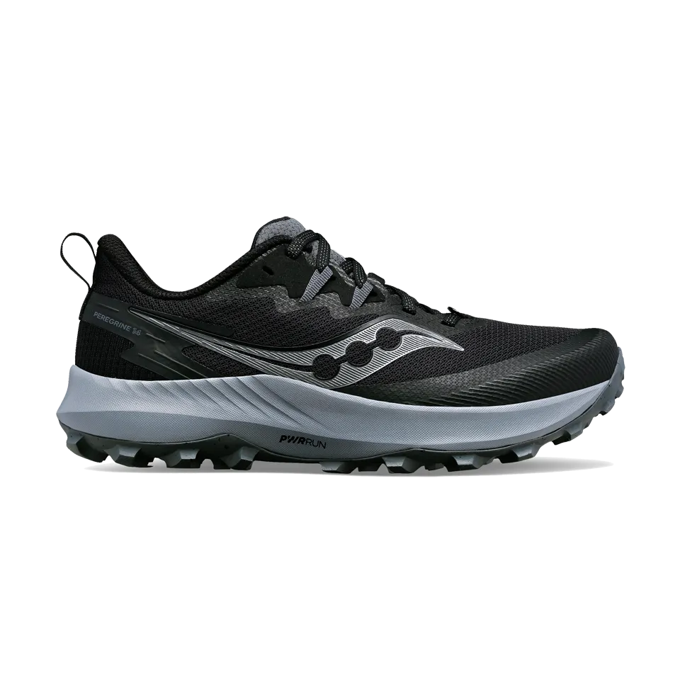 Saucony Women's Peregrine 14 Wide Black/Carbon