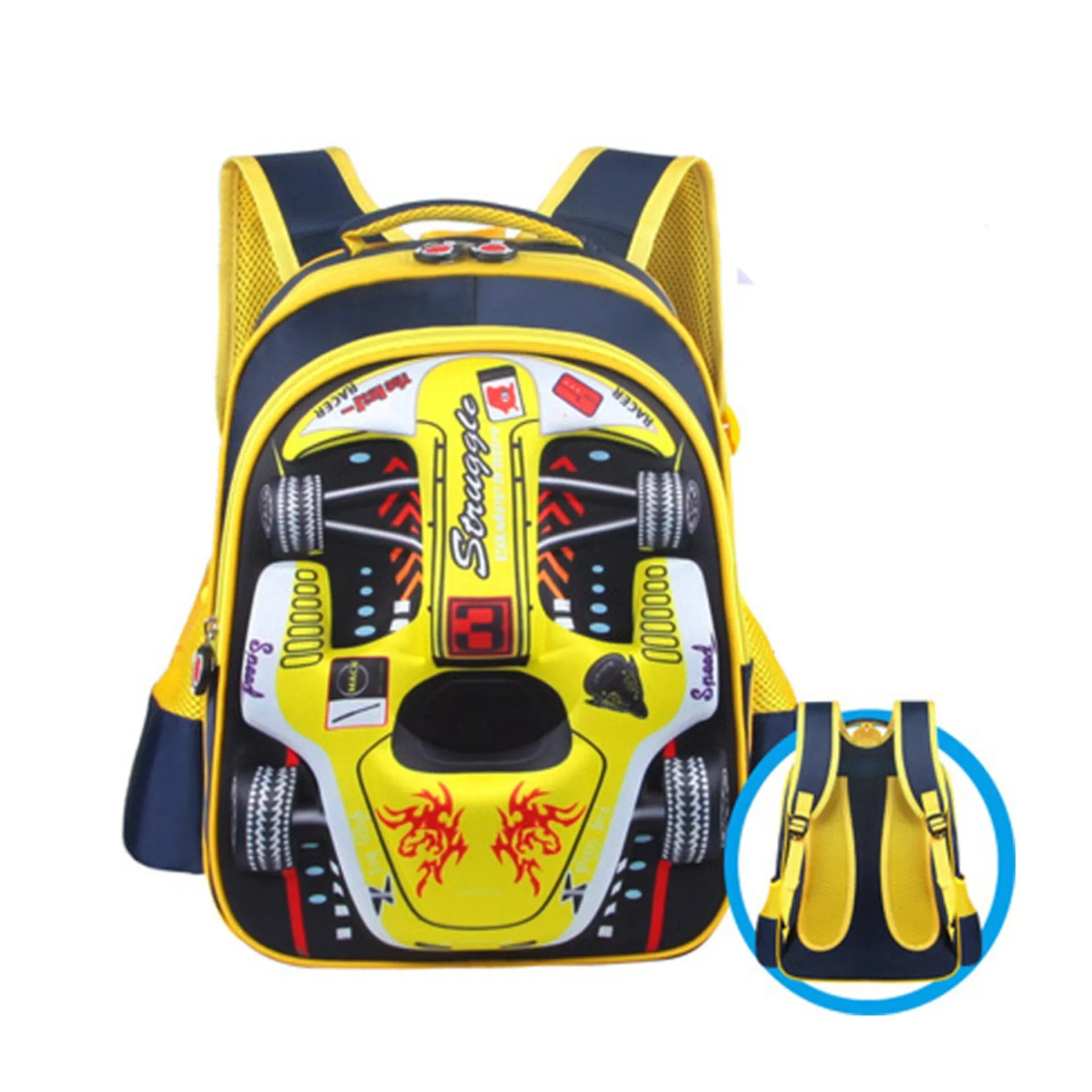 School Bag  - Cars - 16 - Inches