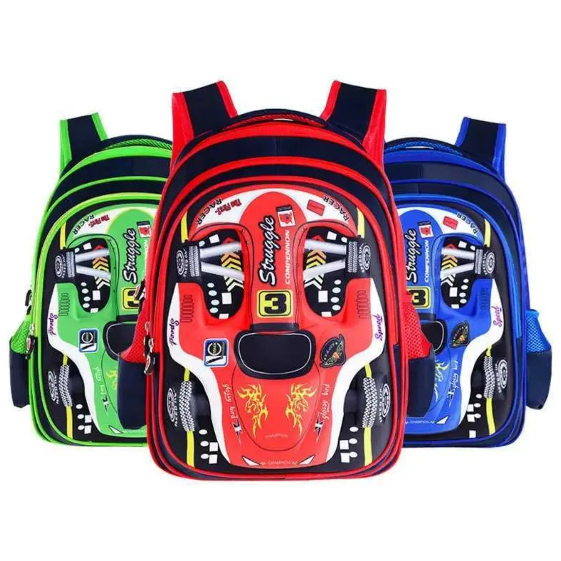 School Bag  - Cars - 16 - Inches