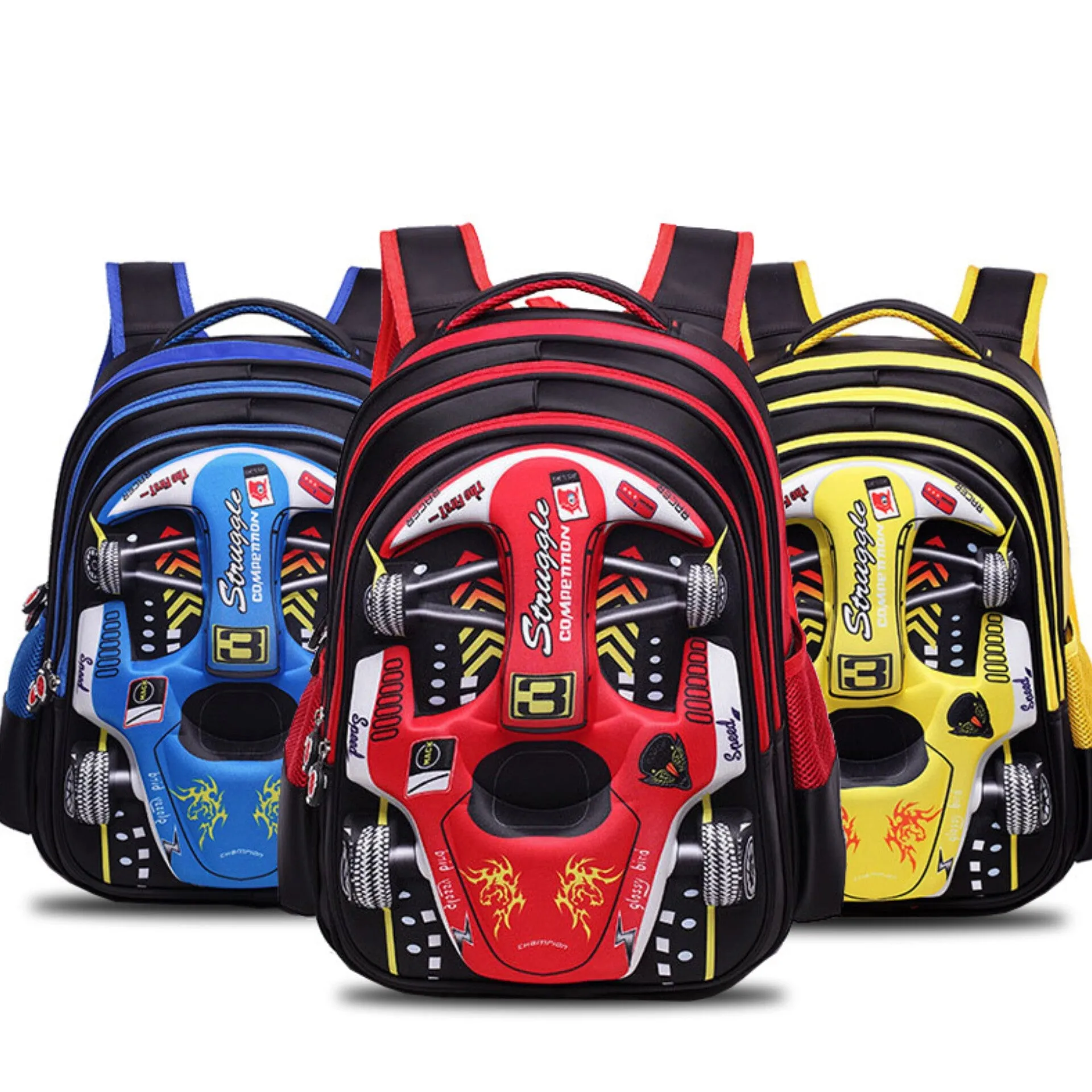 School Bag  - Cars - 16 - Inches