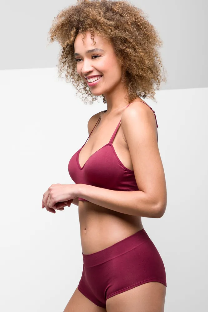 Seam-Free Bralette Red