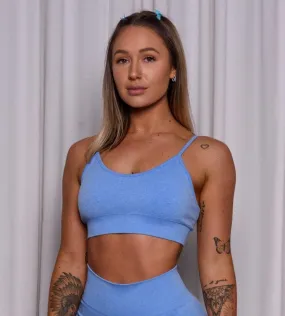 Seamless Sports Bra | Sky Blue