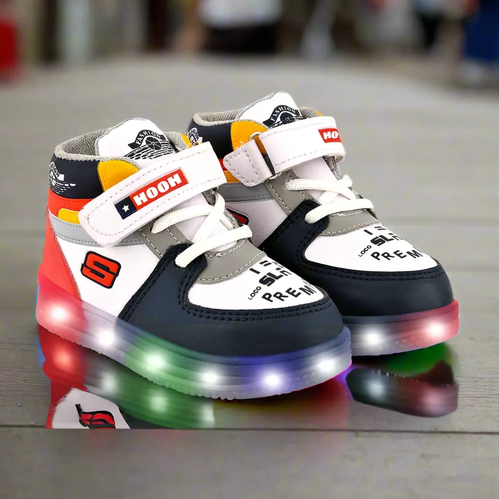 Sky Blue Colored Kid’s Unisex Nitro LED Shoes