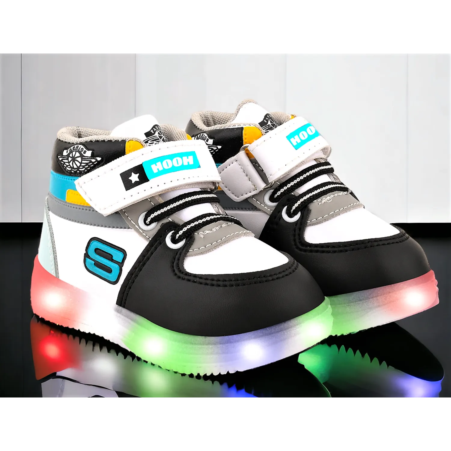 Sky Blue Colored Kid’s Unisex Nitro LED Shoes