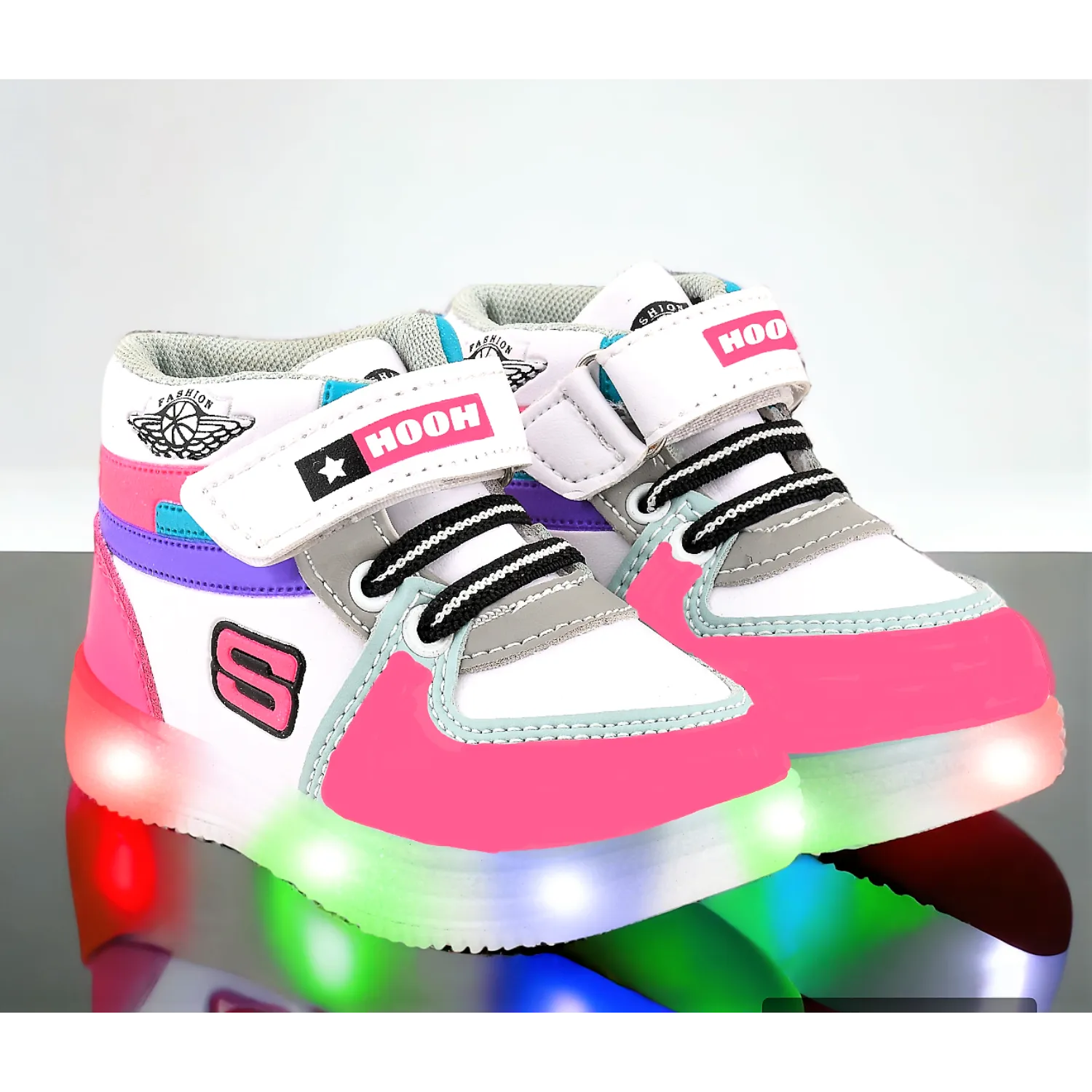 Sky Blue Colored Kid’s Unisex Nitro LED Shoes