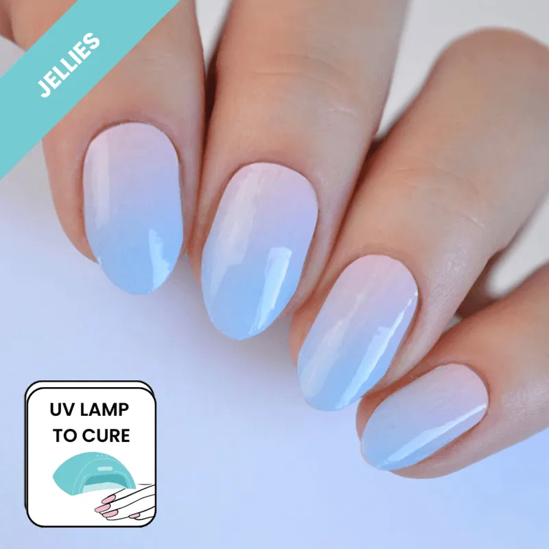 Sunset | Jellies DIY Soft Semi Cured Gel Nail Wraps