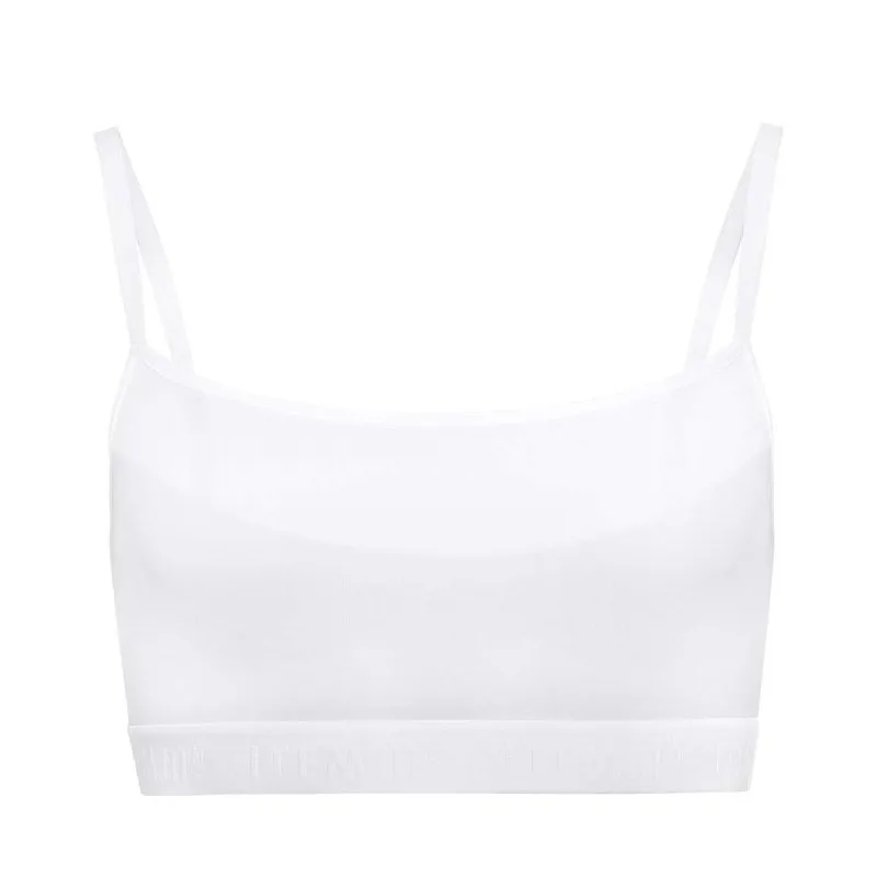 Supportive Power Mesh Bralette White