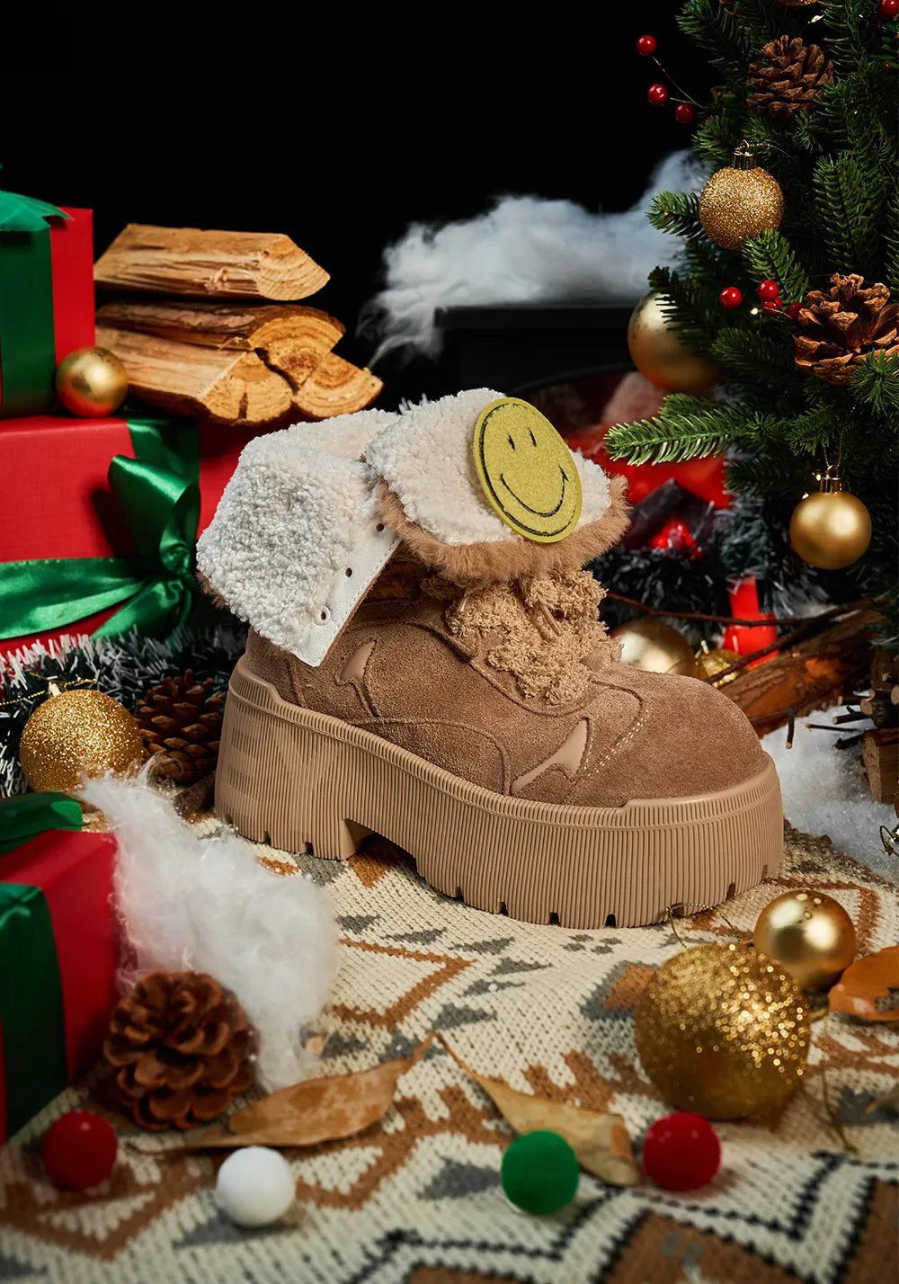 Tall Snow Boots-Camel