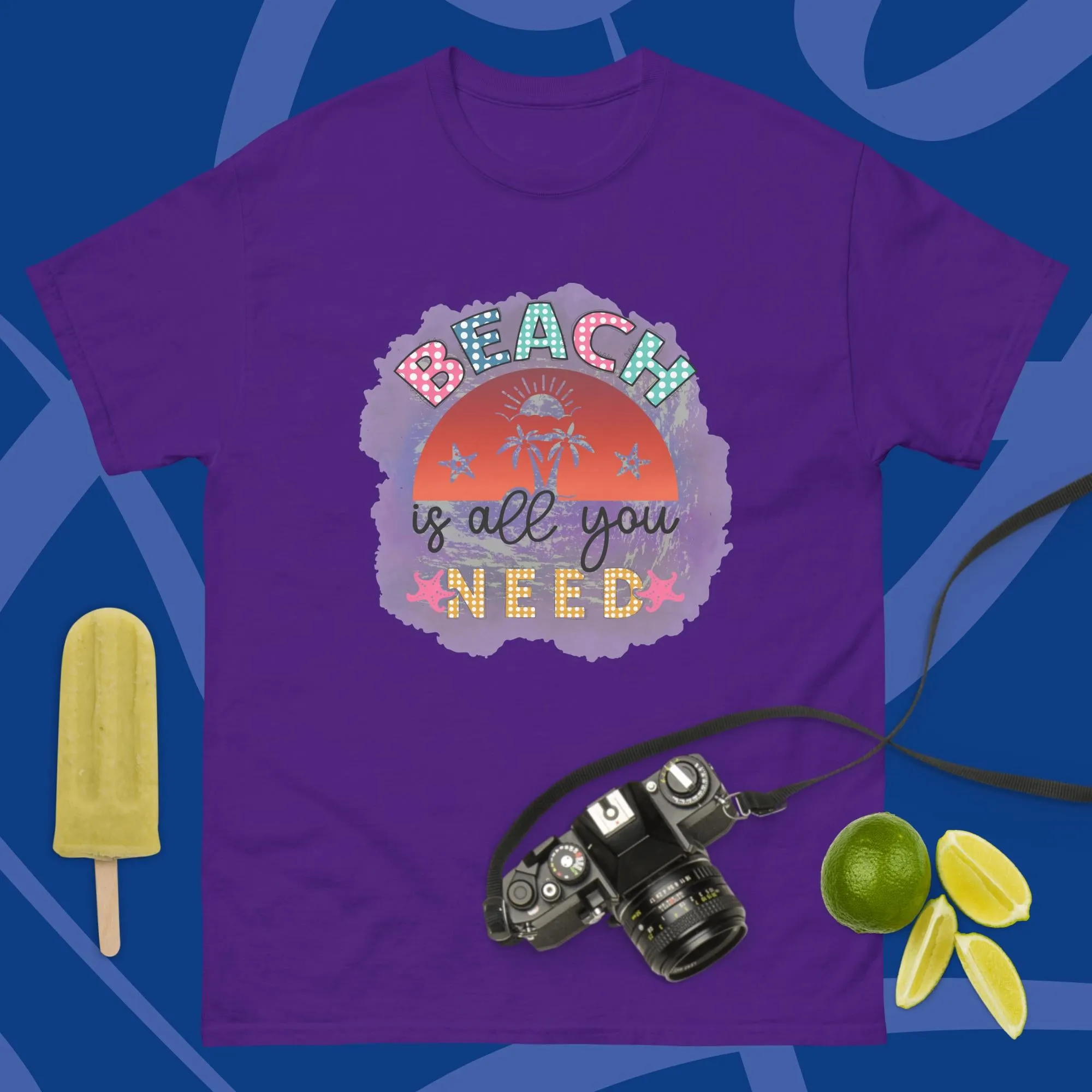 Unisex Classic Gildan 5000 T-Shirt Beach is All You Need T Shirt