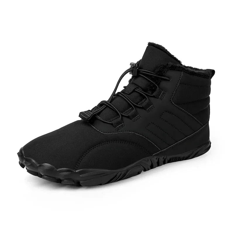 Waterproof Barefoot Snow Boots - Warm Fur Lined Ankle Boots for Men and Women