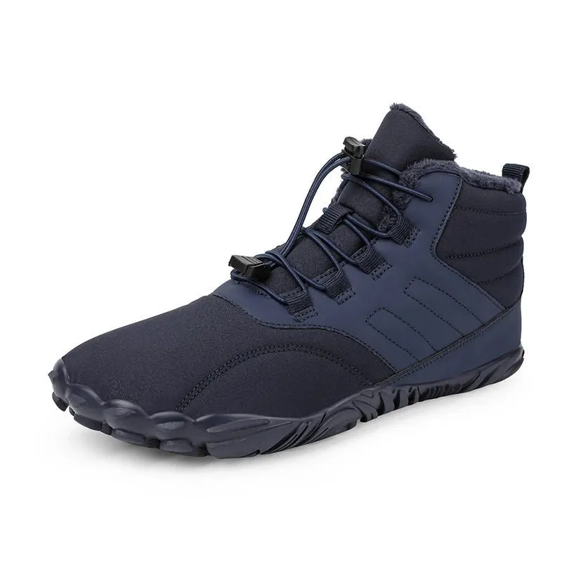 Waterproof Barefoot Snow Boots - Warm Fur Lined Ankle Boots for Men and Women
