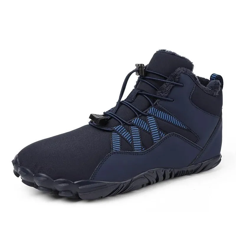 Waterproof Barefoot Snow Boots - Warm Fur Lined Ankle Boots for Men and Women