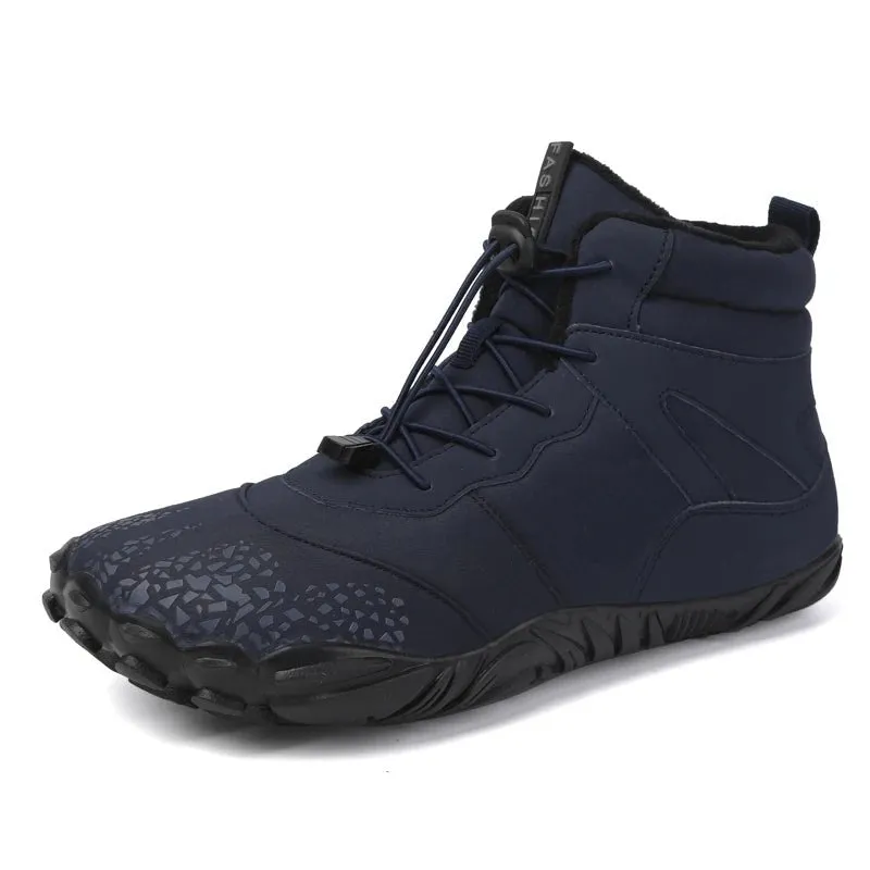 Waterproof Barefoot Snow Boots - Warm Fur Lined Ankle Boots for Men and Women