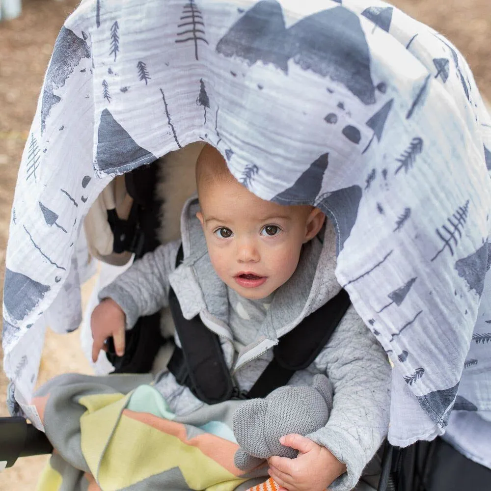 Weegoamigo Muslin Swaddle Wraps - Snowy Mountains