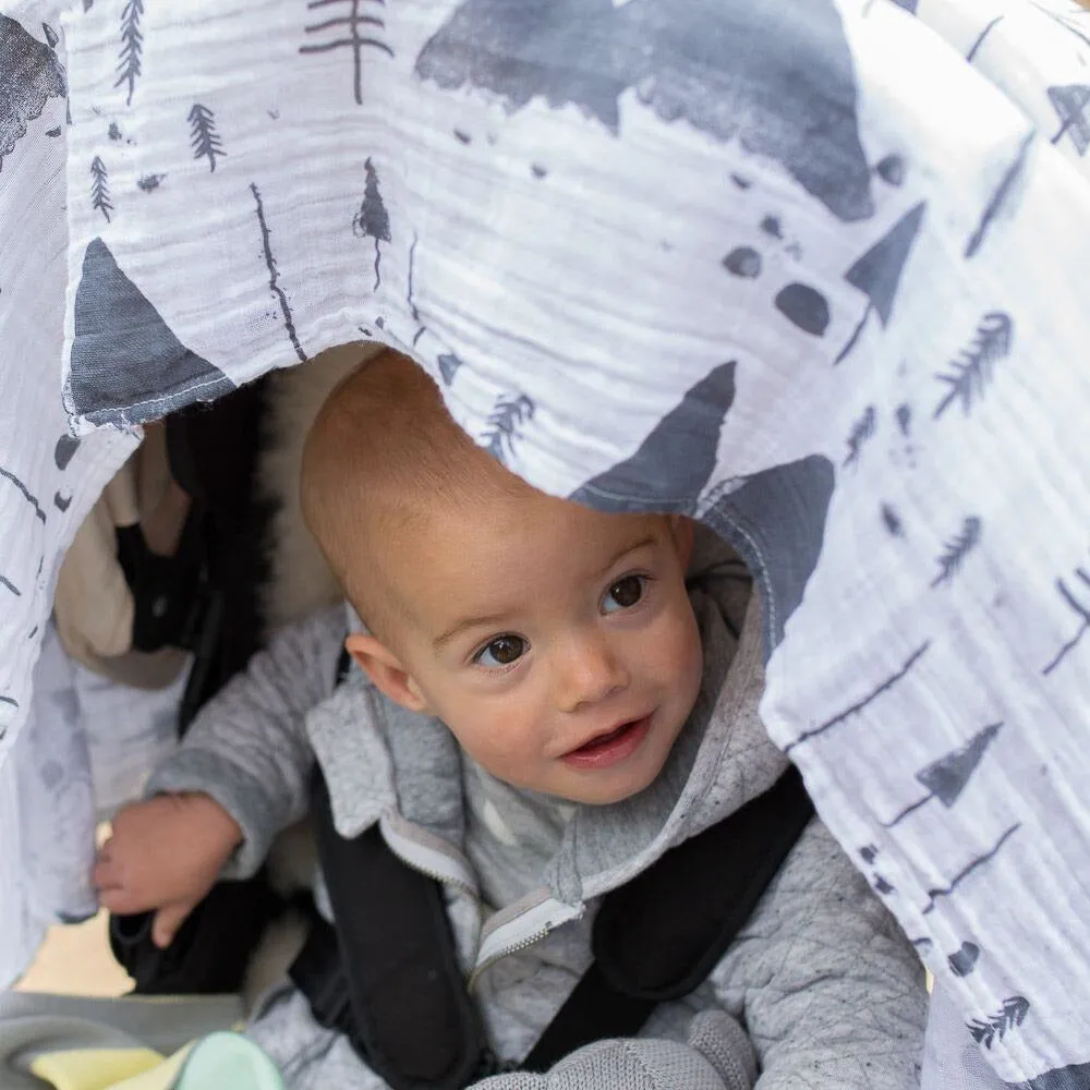 Weegoamigo Muslin Swaddle Wraps - Snowy Mountains