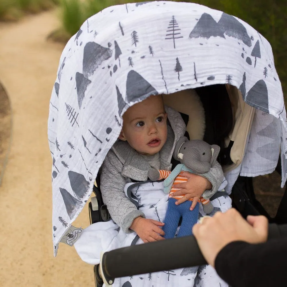 Weegoamigo Muslin Swaddle Wraps - Snowy Mountains