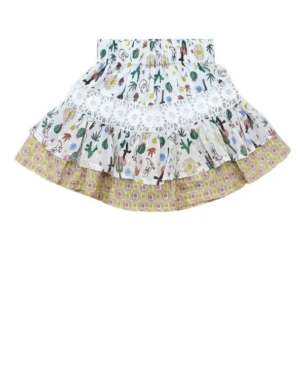Western Girls Ruffle Shorts