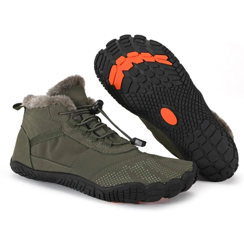 Winter High-Top Barefoot Trekking Boots - Waterproof Snow Boots for Men and Women
