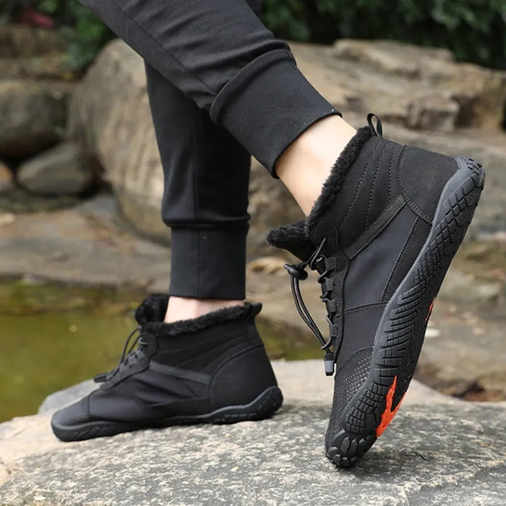 Winter High-Top Barefoot Trekking Boots - Waterproof Snow Boots for Men and Women
