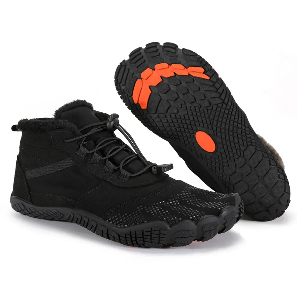 Winter High-Top Barefoot Trekking Boots - Waterproof Snow Boots for Men and Women