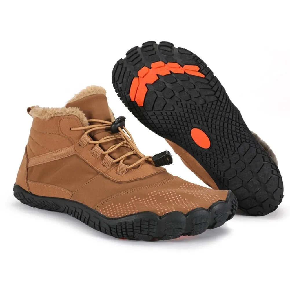 Winter High-Top Barefoot Trekking Boots - Waterproof Snow Boots for Men and Women