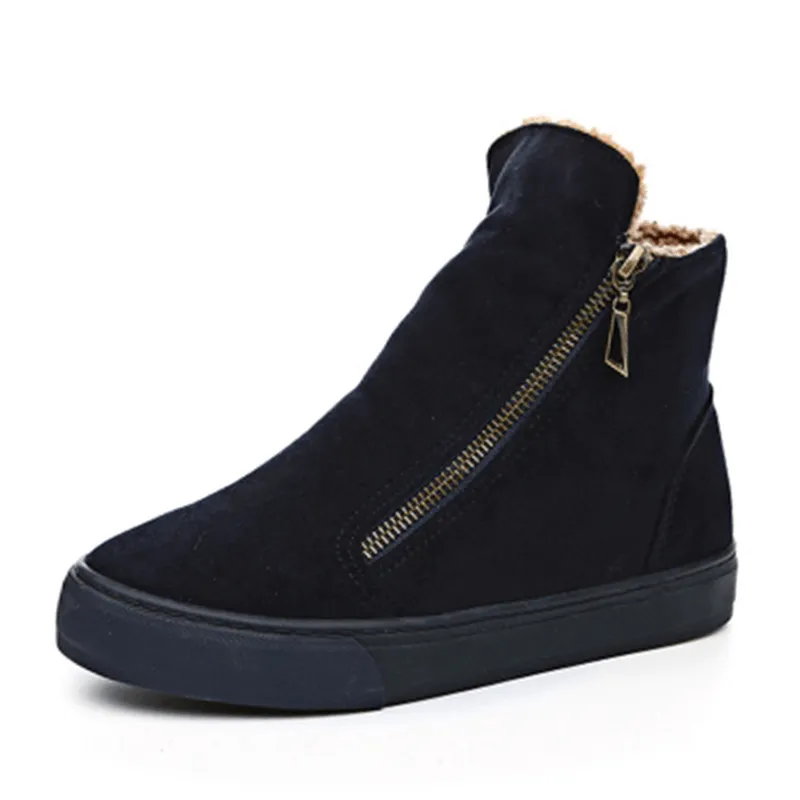 Winter Snow Boots Women Zipper Warm