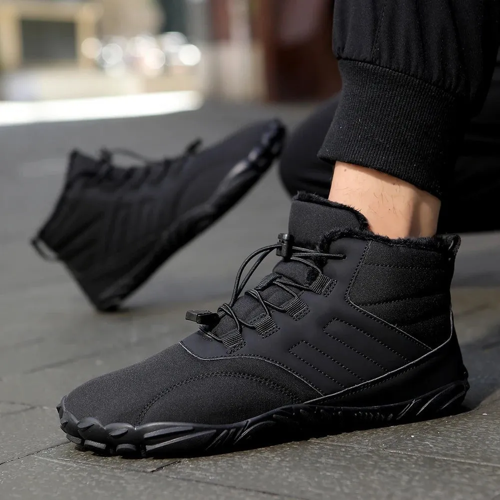 Winter Warm Jogging Sneakers - Waterproof Barefoot Shoes for Men and Women