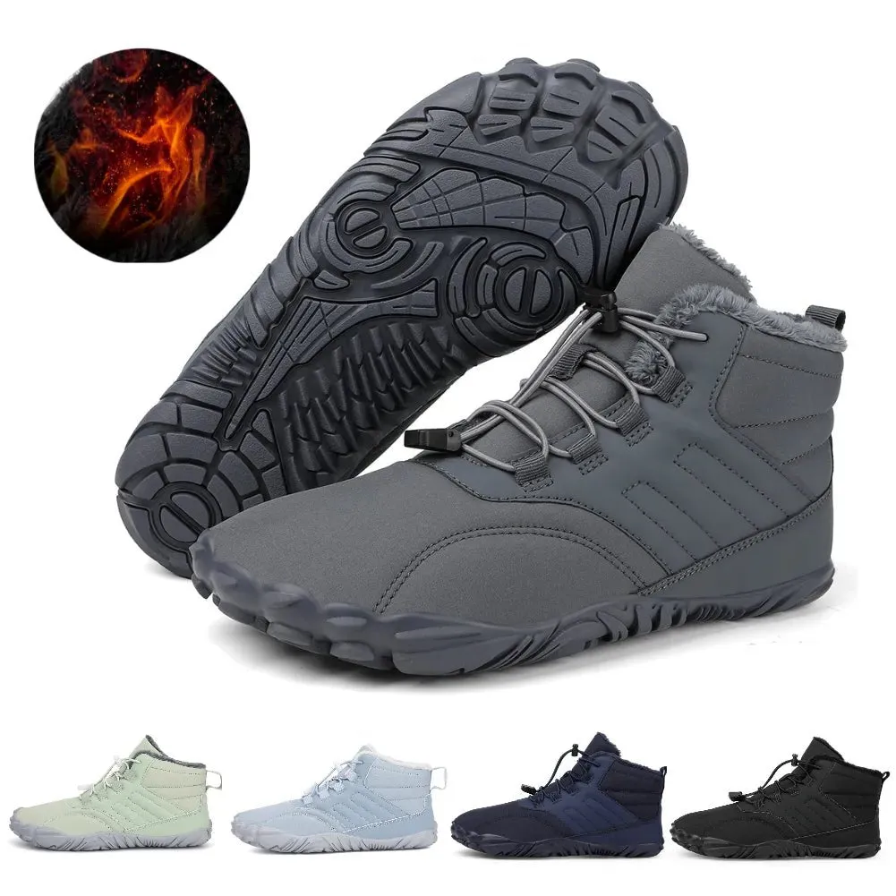 Winter Warm Jogging Sneakers - Waterproof Barefoot Shoes for Men and Women