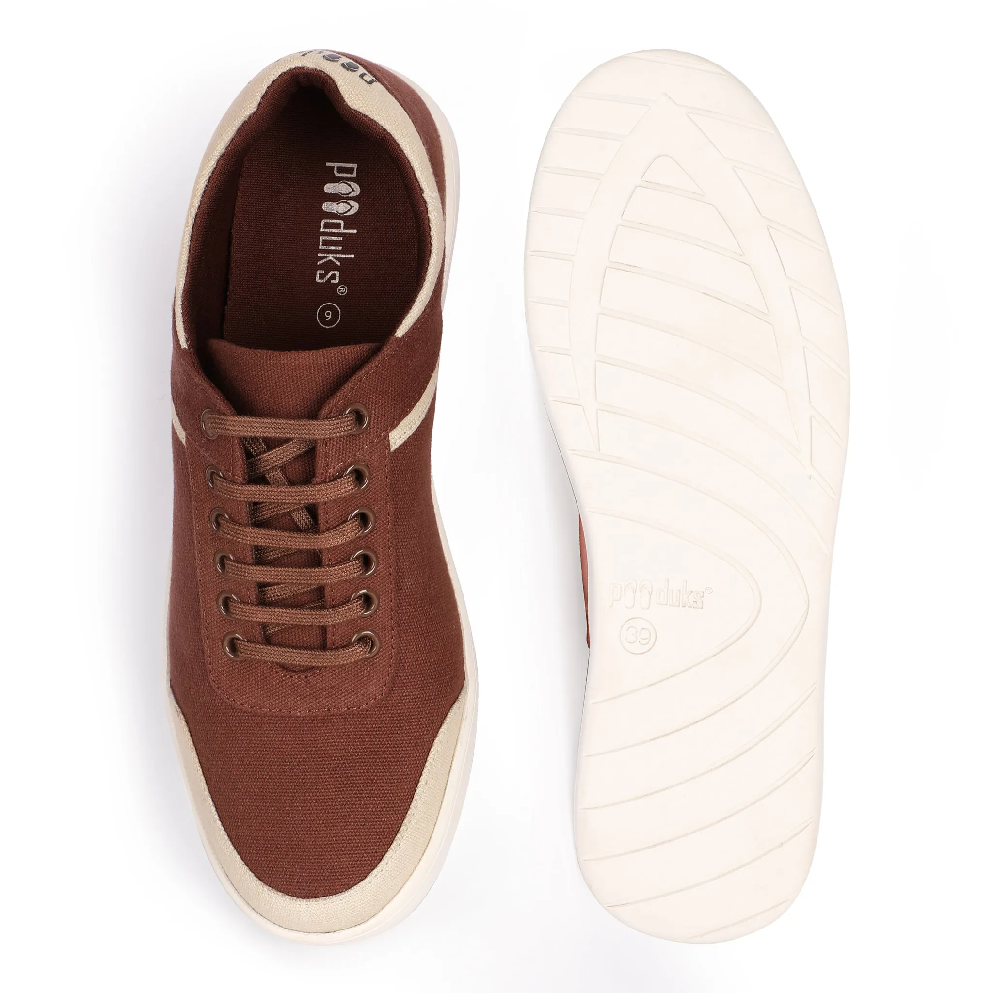 Wood Brown Sneakers | Anti-Skid & Water Resistant | All-Day Comfort