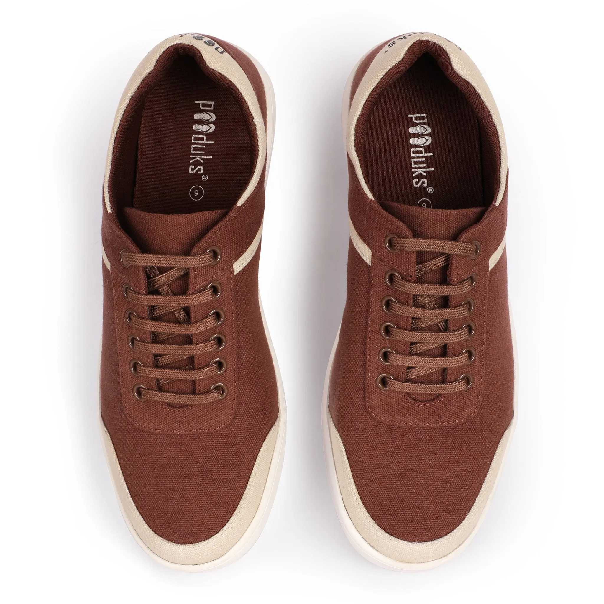 Wood Brown Sneakers | Anti-Skid & Water Resistant | All-Day Comfort